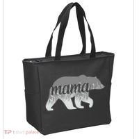 Mama Bear Floral Logo Tote Bag thumb 2