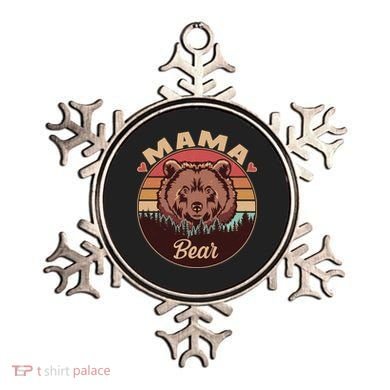 Mama Bear Vintage Bear Emblem Ornament