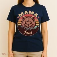 Mama Bear Vintage Bear Emblem T-Shirt thumb 4