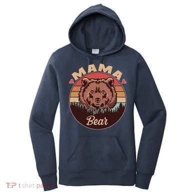 Mama Bear Vintage Bear Emblem Women's Hoodie