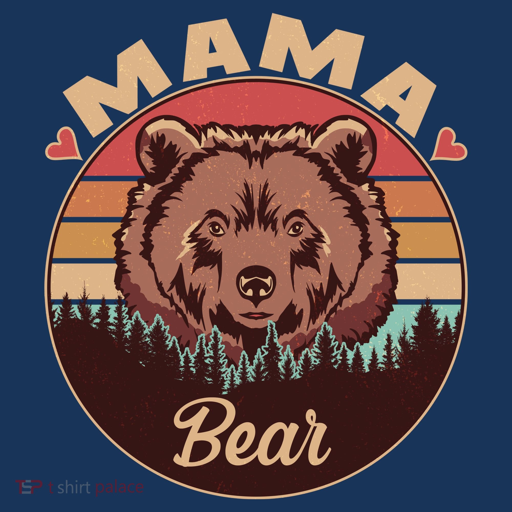 Mama Bear Vintage Bear Emblem Hat