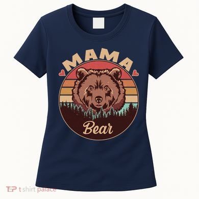 Mama Bear Vintage Bear Emblem Women's T-Shirt