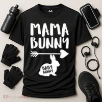 Mama Bunny Arrow Pregnancy Cooling Performance Crew T-Shirt thumb 3