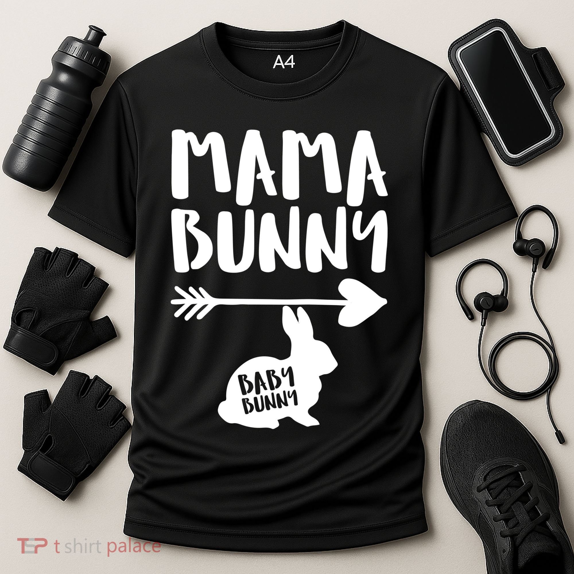 Mama Bunny Arrow Pregnancy Cooling Performance Crew T-Shirt