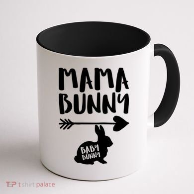 Mama Bunny Arrow Pregnancy Coffee Mug back