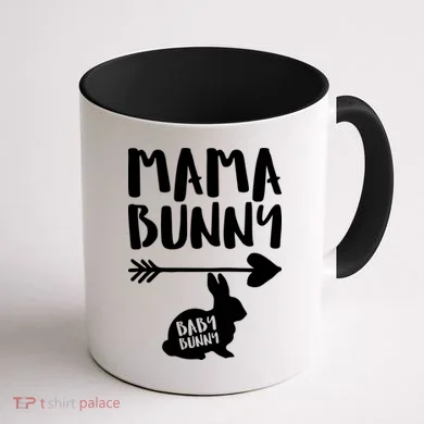 Mama Bunny Arrow Pregnancy Coffee Mug back