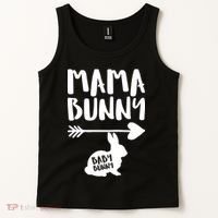 Mama Bunny Arrow Pregnancy Tank Top thumb 2