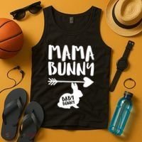 Mama Bunny Arrow Pregnancy Tank Top thumb 4