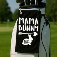 Mama Bunny Arrow Pregnancy Golf Towel thumb 2