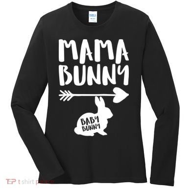 Mama Bunny Arrow Pregnancy Women's Long Sleeve Shirt