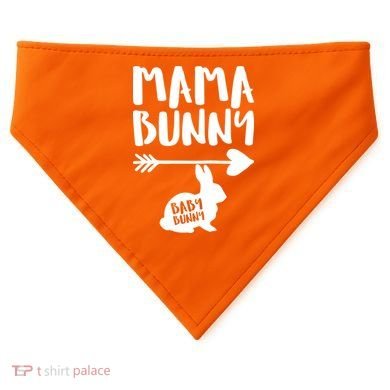 Mama Bunny Arrow Pregnancy USA-Made Doggie Bandana