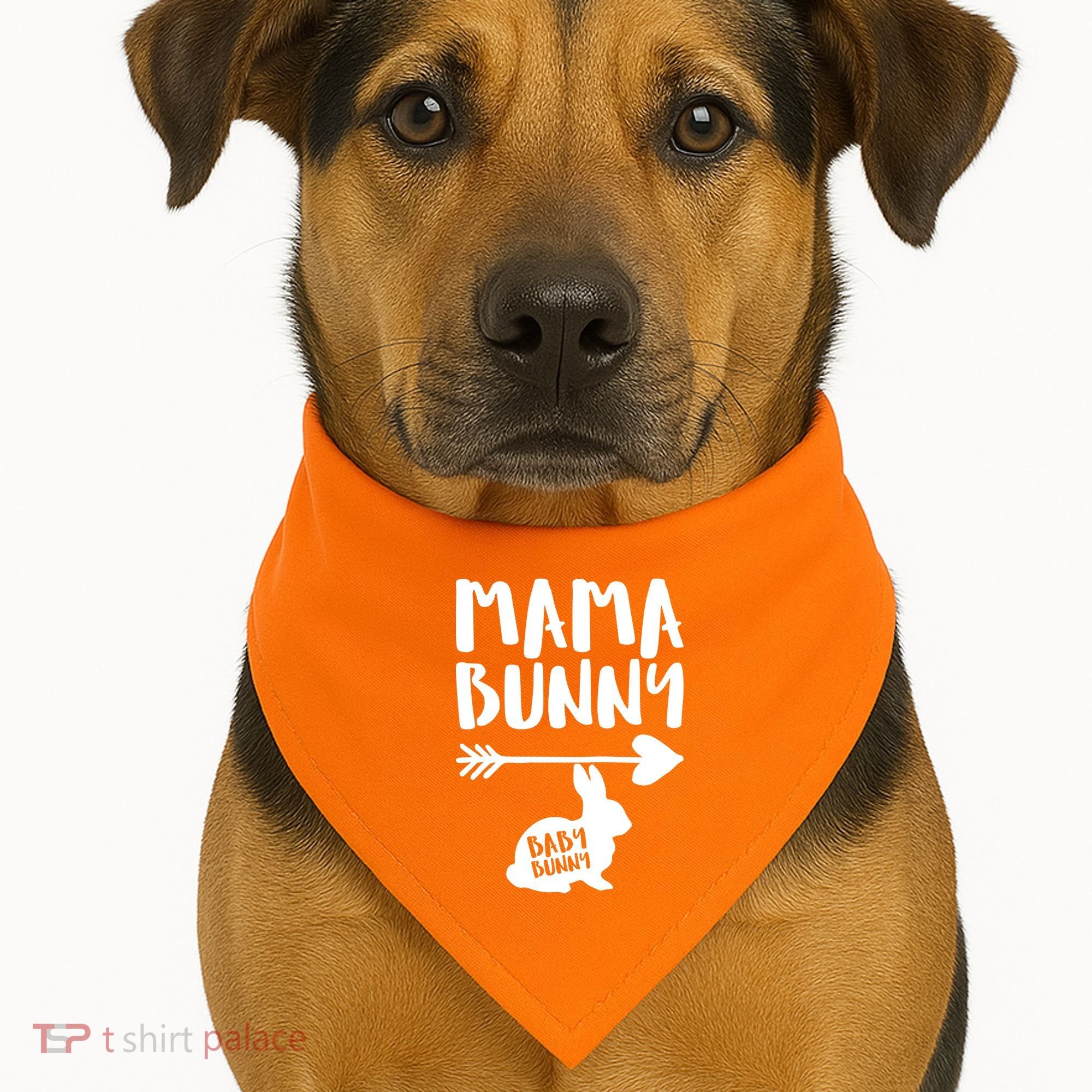 Mama Bunny Arrow Pregnancy USA-Made Doggie Bandana