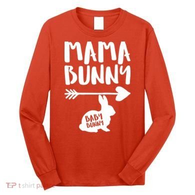 Mama Bunny Arrow Pregnancy Long Sleeve Shirt