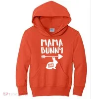 Mama Bunny Arrow Pregnancy Kids Hoodie thumb 0