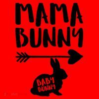 Mama Bunny Arrow Pregnancy Santa Hat thumb 1
