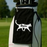 Mama Cat Mom Golf Towel thumb 2