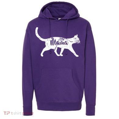 Mama Cat Mom Hoodie