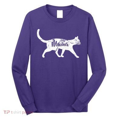 Mama Cat Mom Long Sleeve Shirt