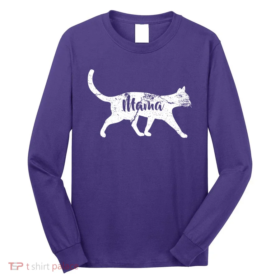 Mama Cat Mom Long Sleeve Shirt