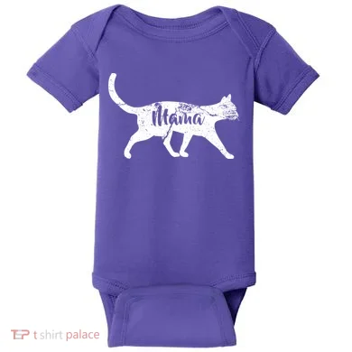 Mama Cat Mom Baby Bodysuit