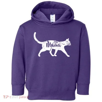 Mama Cat Mom Toddler Hoodie