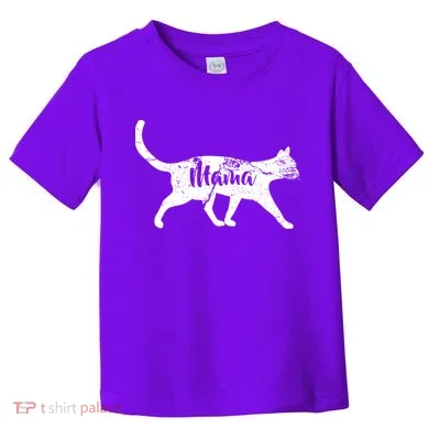 Mama Cat Mom Toddler T-Shirt