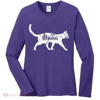 Mama Cat Mom Women's Long Sleeve Shirt