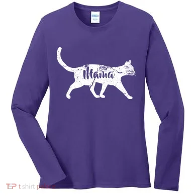 Mama Cat Mom Women's Long Sleeve Shirt