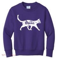 Mama Cat Mom Kids Sweatshirt thumb 0