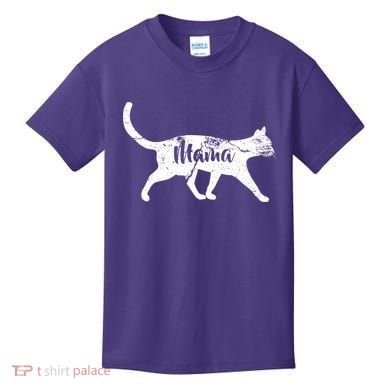 Mama Cat Mom Kids T-Shirt