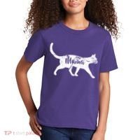 Mama Cat Mom Kids T-Shirt thumb 2