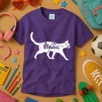Mama Cat Mom Kids T-Shirt thumb 3
