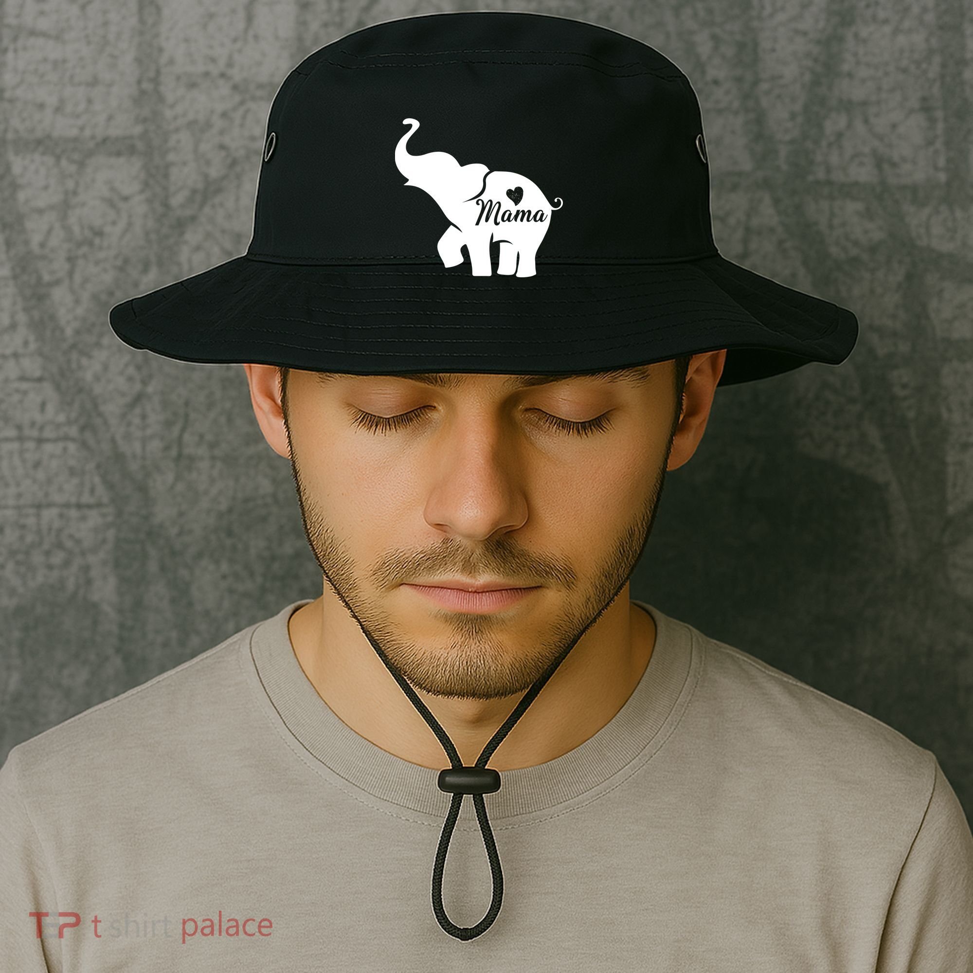 Mama Elephant  Bucket Hat
