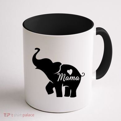 Mama Elephant  Coffee Mug back