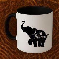Mama Elephant  Coffee Mug thumb 2
