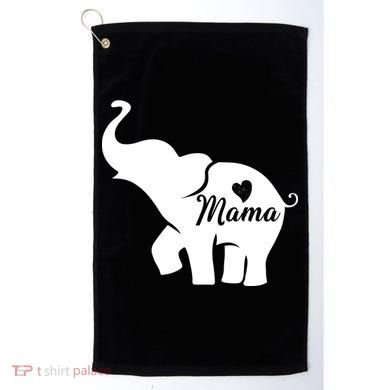 Mama Elephant  Golf Towel