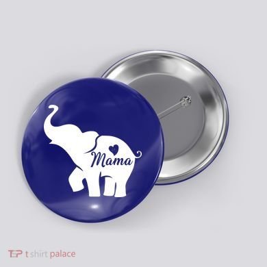 Mama Elephant  Button