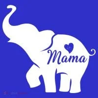 Mama Elephant  Baby Bodysuit thumb 2