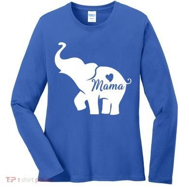 Mama Elephant  Women's Long Sleeve Shirt