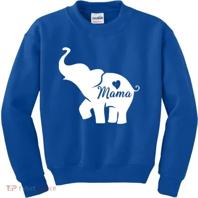Mama Elephant  Kids Sweatshirt