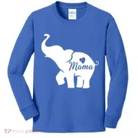 Mama Elephant  Kids Long Sleeve Shirt thumb 0