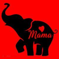 Mama Elephant  Santa Hat thumb 1