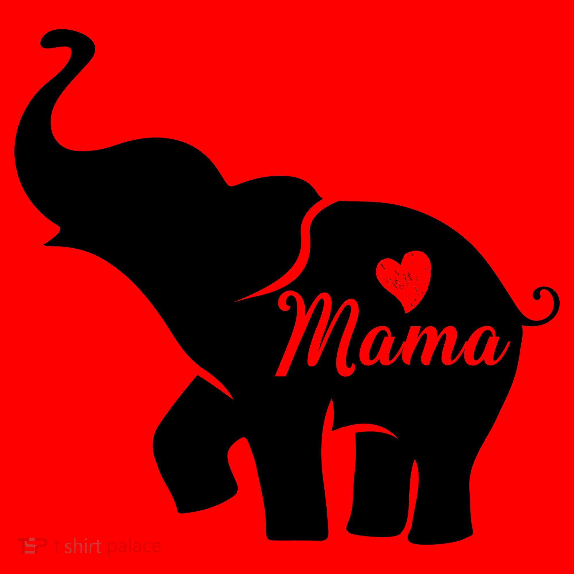 Mama Elephant  Santa Hat