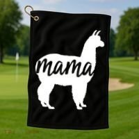 Mama Lama Golf Towel thumb 1