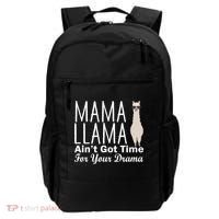 Mama Llama Ain't Got Time For Your Drama Backpack thumb 0