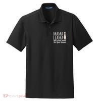 Mama Llama Ain't Got Time For Your Drama Dry Zone Grid Polo thumb 0