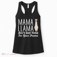 Mama Llama Ain't Got Time For Your Drama Women's Tank Top thumb 0