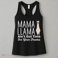 Mama Llama Ain't Got Time For Your Drama Women's Tank Top thumb 3