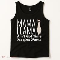Mama Llama Ain't Got Time For Your Drama Tank Top thumb 2