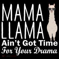 Mama Llama Ain't Got Time For Your Drama Tank Top thumb 6